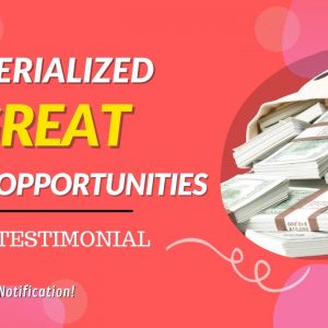 Materialized 2 great opportunities - 30 days to financial abundance